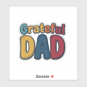 Grateful Dad Retro Bubble Letter Shirt Design_1