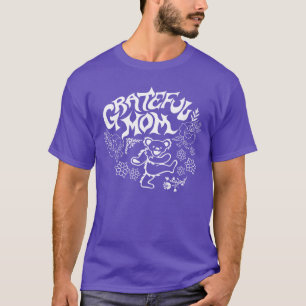 Grateful Dead Grateful Mom Dancing Bear and Flower T-Shirt