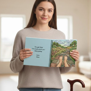 Grateful For Every Step Personalized Notebook