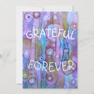 Grateful forever card design