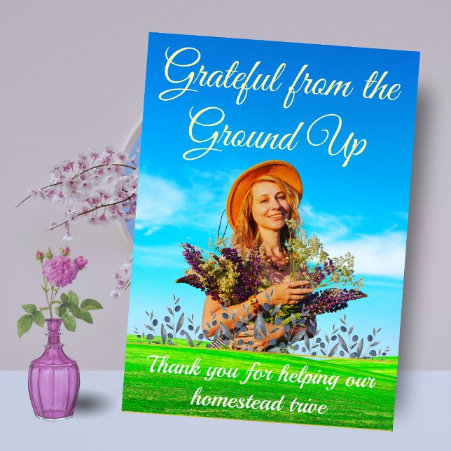 Grateful from the Ground Up Thank You  Invitation (Creator Uploaded)