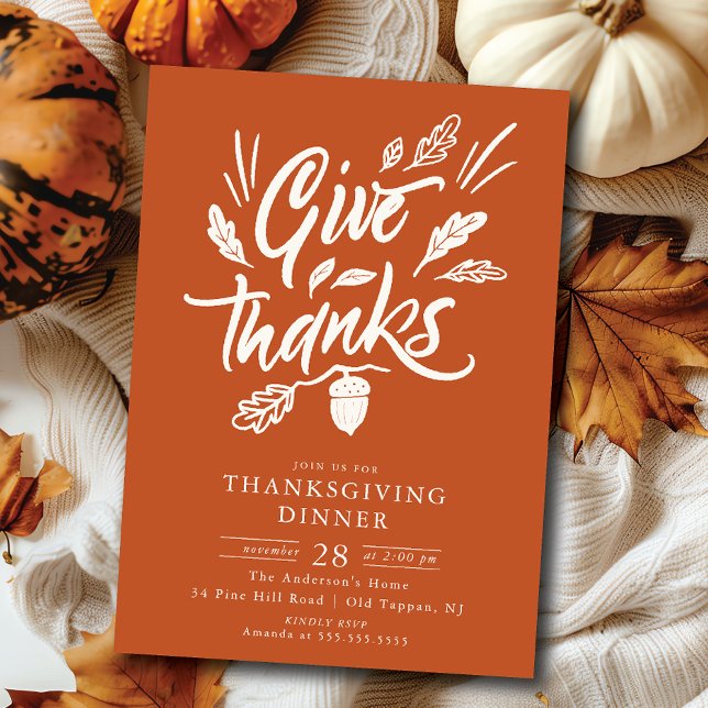 Grateful Gatherings Thanksgiving Dinner Invitation (Creator Uploaded)