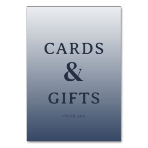 Grateful Gray Modern Cards & Gifts Sign