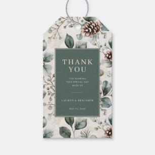 Grateful Green Botanical Gift Tags