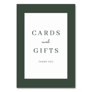 Grateful Green Minimalist Thank You Card