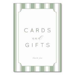 Grateful Green Vintage Thank You Card
