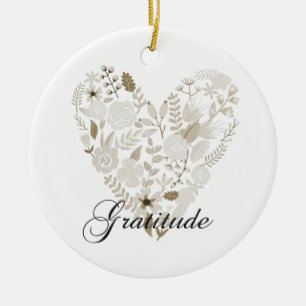 Grateful Heart Ceramic Tree Decoration