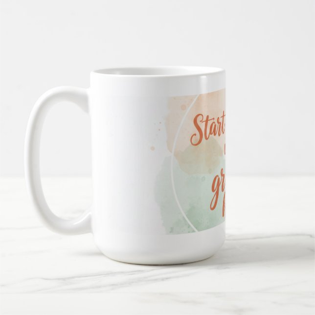 Grateful Heart Inspirational Coffee Cup (Left)