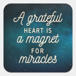 Grateful Heart Magnet for Miracles Sticker Seal