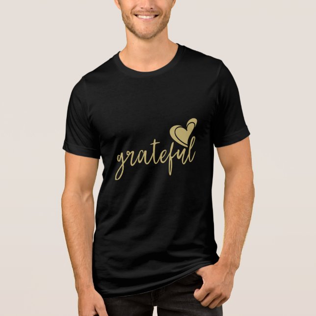 grateful heart Tri-Blend shirt (Front)