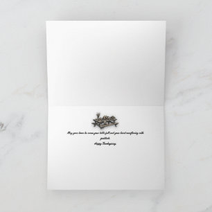 Grateful Hearts, Warm Gatherings Thank You Card