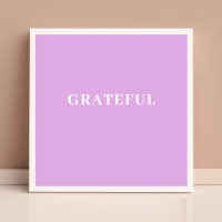 Grateful Inspirational Modern Minimalist