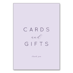 Grateful Lavender Minimalist Thank You Card