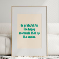 Grateful Moments Motivational Quote Gratitude Text