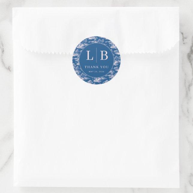 Grateful Navy Engraver Landscape Classic Round Sticker (Bag)