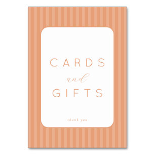 Grateful Peach Minimalist Thank You Card