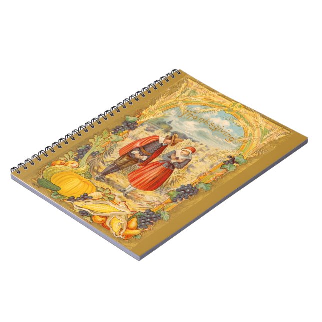 Grateful Pilgrims Thanksgiving Notebook (Left Side)