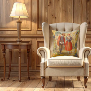 Grateful Pilgrims Thanksgiving Pillow