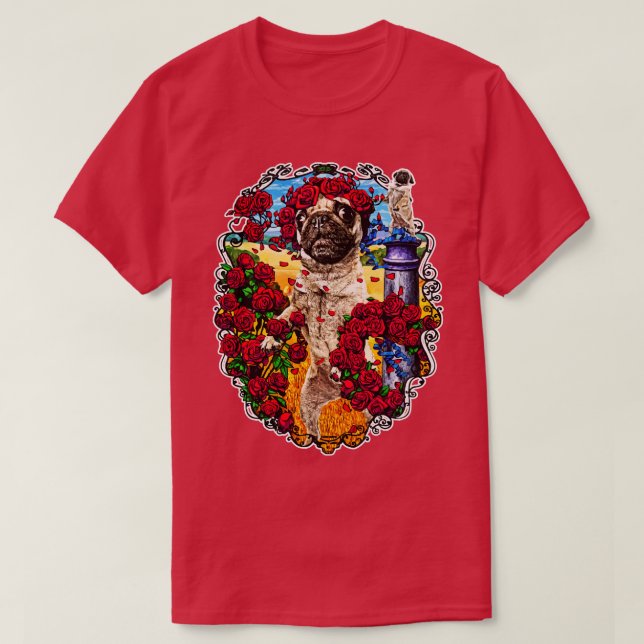 Grateful pug T-Shirt (Design Front)