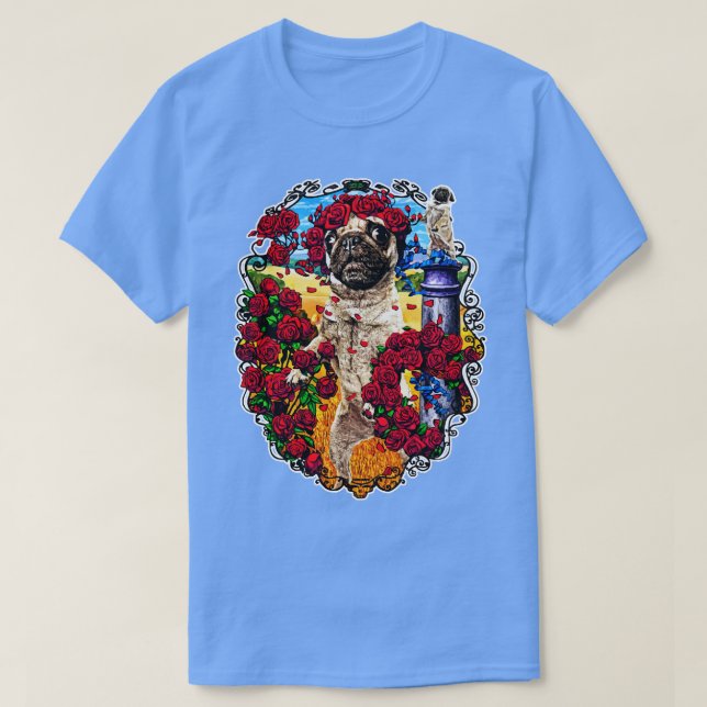 Grateful pug T-Shirt (Design Front)