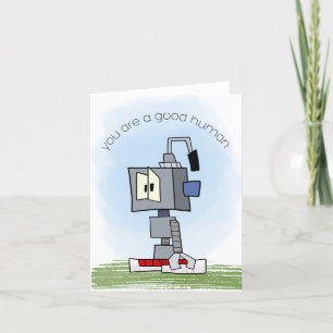 Grateful Robot Card