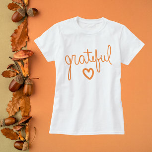 Grateful Script Lettering  T-Shirt