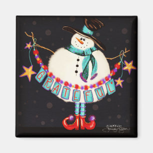 “Grateful Snowman ” Inspirivity Magnet
