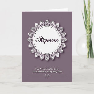 Grateful Stepmom Floral Card