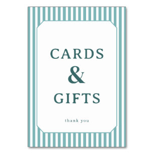 Grateful Teal Minimalist Thank You Card