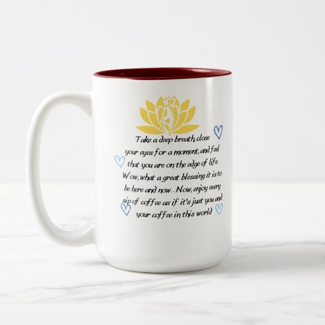 grateful thankful affirmations mug  (Left)