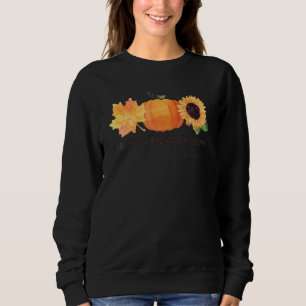 Grateful Thankful Blessed Cna Life Autumn Pumpkin  Sweatshirt