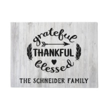 Grateful Thankful Blessed Modern Farmhouse Rustic