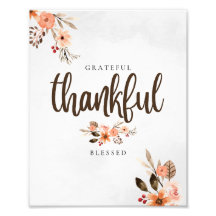 Grateful Thankful, Blessed Thanksgiving 