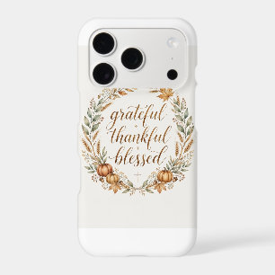 Grateful Thankful Blessed Thanksgiving Wreath Tee