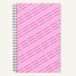 Grateful, Thankful, Gratitude Quote, Pink, Holiday Notebook