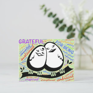 Grateful/Thankful Thanksgiving Postcard