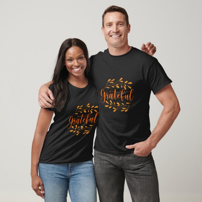 Grateful Typography  T-Shirt (Unisex)