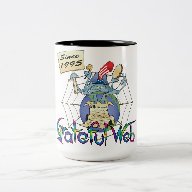 Grateful Web Coffee Mug 2 (Center)