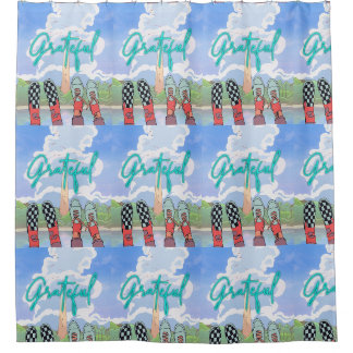 gratefull shower curtain