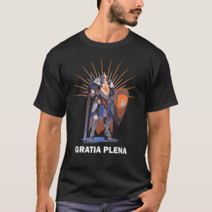 GRATIA PLENA Knights Templar Motto T-Shirt