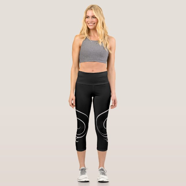 Gratitude 3 capri leggings (Front)