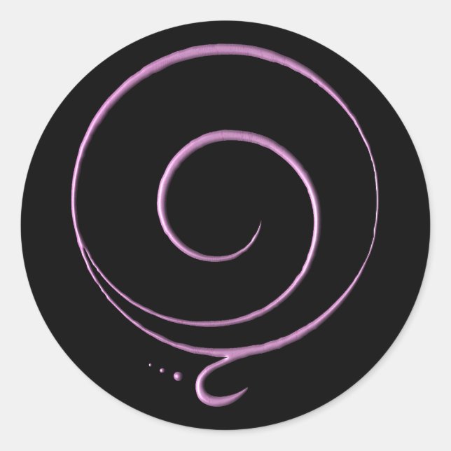 Gratitude 5 classic round sticker (Front)