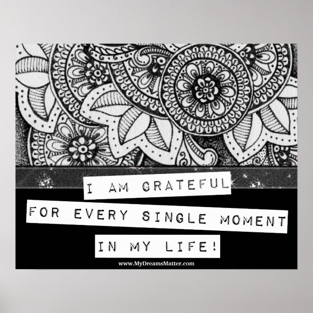 Gratitude Appreciation Thank You Enlightenment Poster (Front)