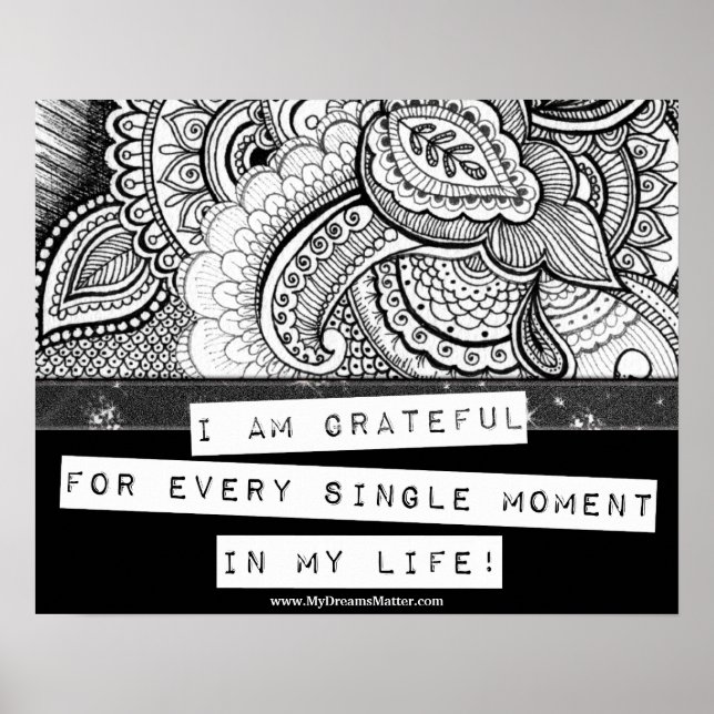 Gratitude Appreciation Thank You Enlightenment Poster (Front)