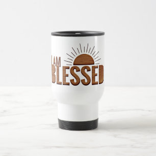 Gratitude Attitude Happiness Motivational Quote Travel Mug