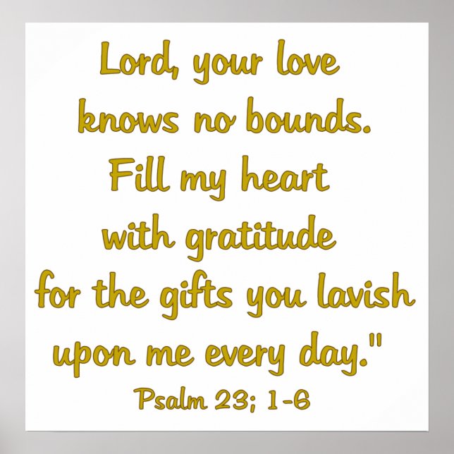 Gratitude Attitude Poster (Front)