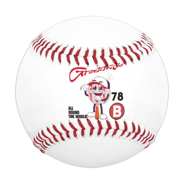 Gratitude Baseball (Front)