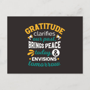 Gratitude Brings Peace Today – Positive Faith Holiday Postcard