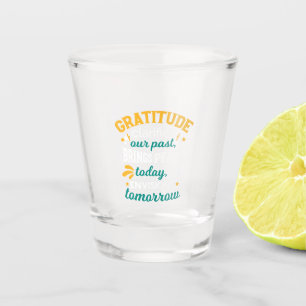 Gratitude Brings Peace Today – Positive Faith Shot Glass
