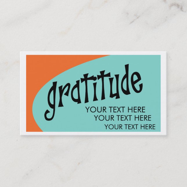 Gratitude Business Cards (Front)